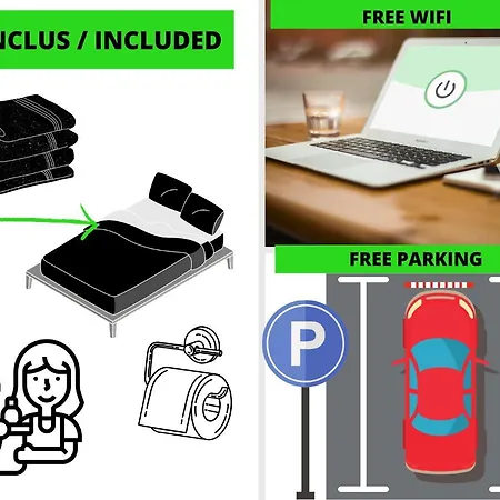 Le Rubens T3 Cosy Avec Parking Privée Appartamento Mons-en-Baroeul